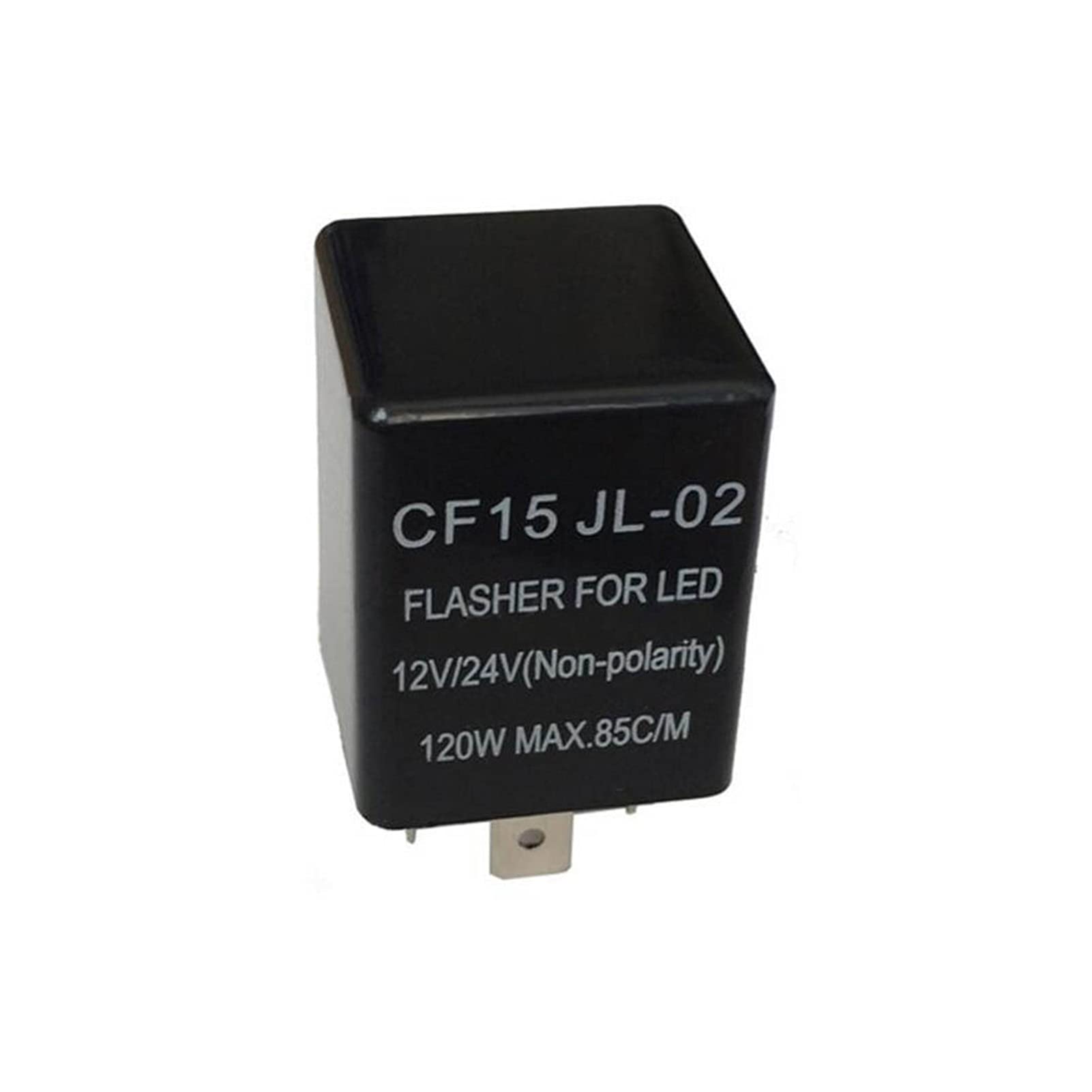 GJZIFGFWQ 3 Pin CF15 JL-02 Electronic Car Flasher Relay to Fix LED Light Turn Signal Hyper Flash Blinking