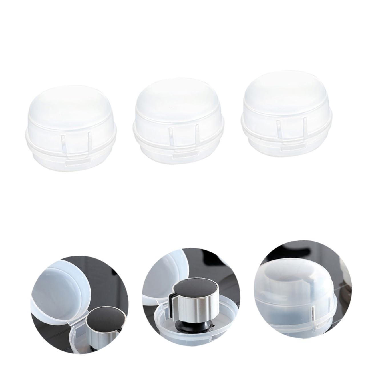 Yardwe Protective Stove Knob Covers 7 Pack Safety Case for Boys and Girls Stove Locks