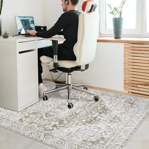 Miniatura 7 de Famibay Protector Suelo Silla Ruedas 120x150cm Alfombra Silla Escritorio Antideslizante Alfombra Protectora Suelo Para Silla De Oficina Lavable Para Suelo Duro Baldosas Beige Marrón