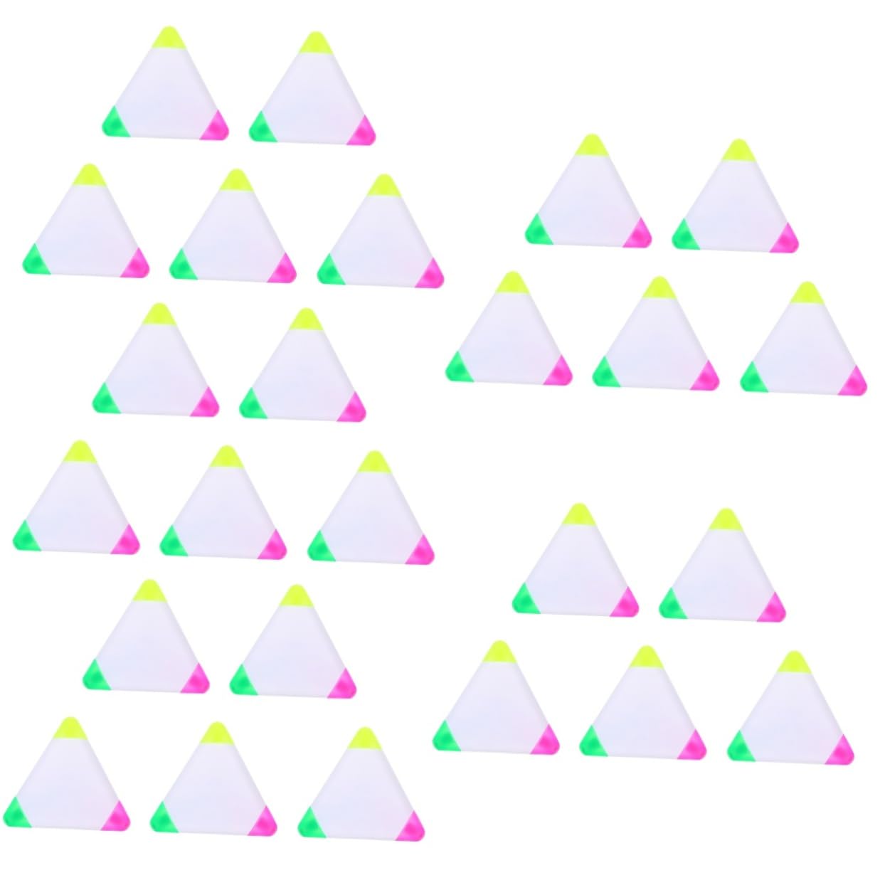 jojofuny 5 Series Resaltador Pluma De Color Fluorescente Marcadores Triangulares Subrayadores Marcadores De Resaltado Bolígrafos De El Plastico Colorful 5 Piezas X 5