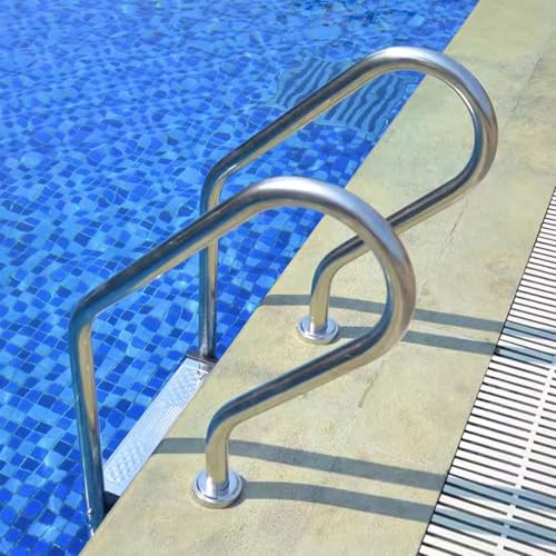 Escalera para Piscina de 3 Peldaños en Acero Inoxidable miniatura 6