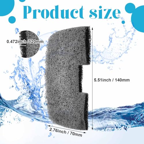 Image of Threlaco 10 Pack Compatible with Fluval 106 /206 /107 /207 Nitrite Remover Pads, Aquarium Canister Filter Media Replacement Pads for Fish Tank