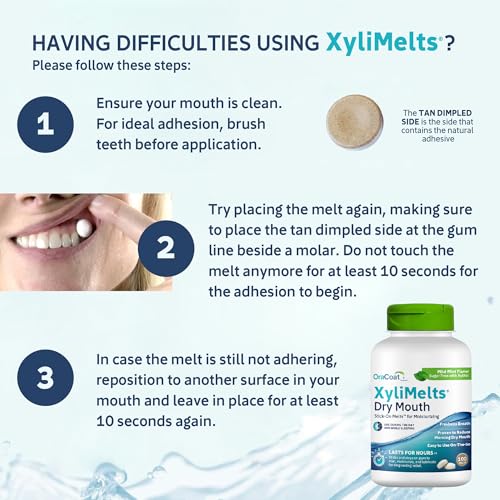 image for Oracoat XyliMelts for Dry Mouth Night Time or Day - Moisturizing Dry M