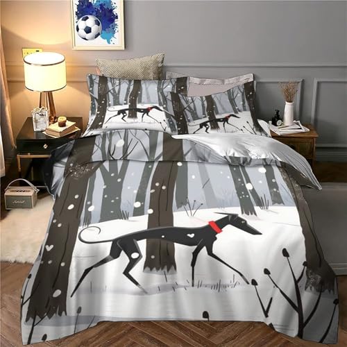 Parure de lit microfibre hypoallergénique effet 3D super doux