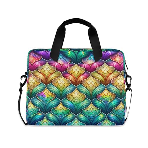 ALAZA Funda para Portátil Arcoíris Escamas Sirena 15.7" miniatura 1