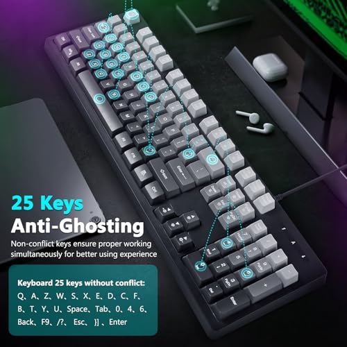 Clavier de jeu filaire ergonomique pour jouer sur console PS et bureau - 4