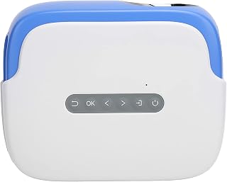 Projector, Mini Projector LED Portable Projector, 1080P HD Multimedia Interface Smart Projector, with Large Projection Size, for HeadphonesComputers (US Plug)