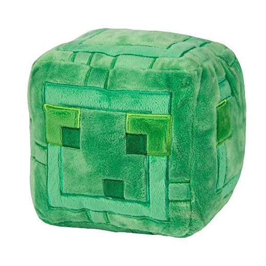 JINX Minecraft Slime Plush Stuffed Toy, Green, 9.5" Square
