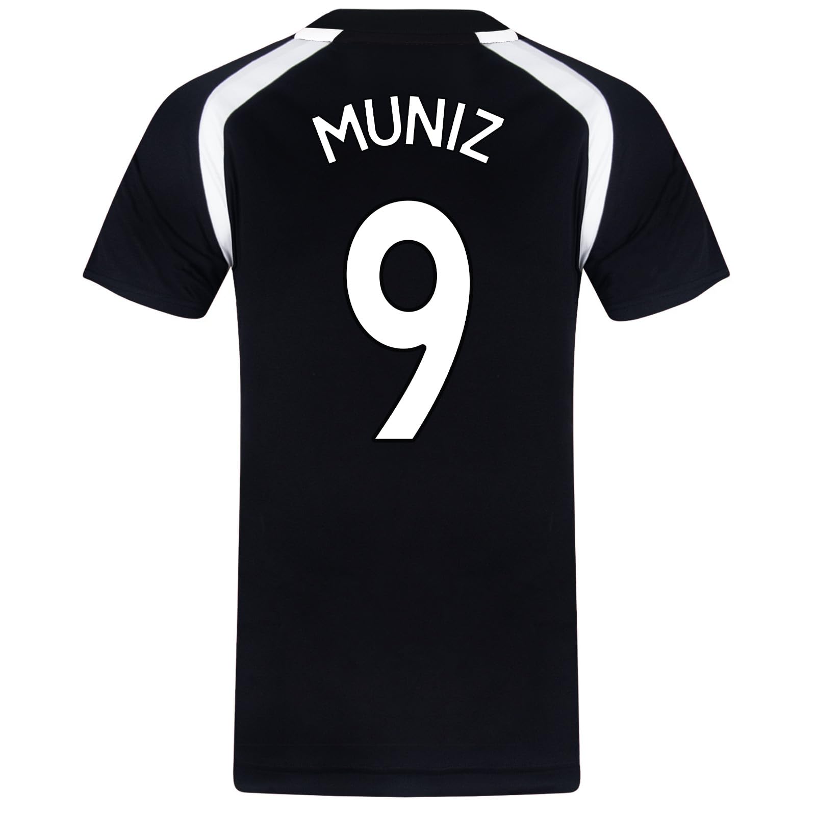 Fulham FC Mens Muniz 9 Poly T-Shirt Black Large