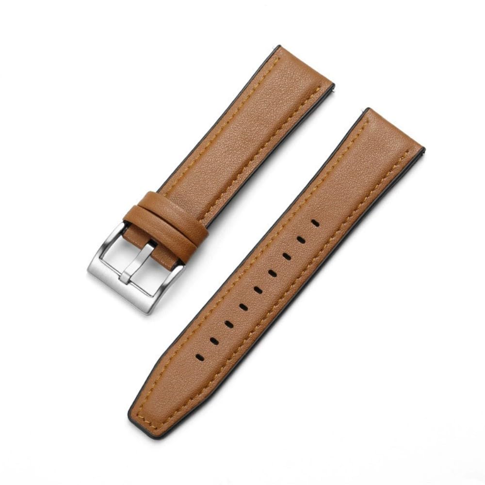 Pulsera de 22 mm para Amazfit Bip 6/Bip 5/Unity/GTR 4/3/3 Pro/2/2e/47 mm/Pace/Stratos 2/2S/3/Balance 46 mm, correa de piel de repuesto, correa de reloj para hombre y mujer