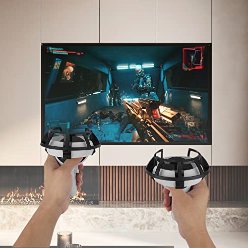 Geekria Anti-Kollisionsschutzrahmen-Abdeckungsset Kompatibel mit Meta/Oculus Quest 2 Grip Handle Bumper Guard VR-Zubehör Virtual Reality Handle Stand Anti Collision Protector - Image 5