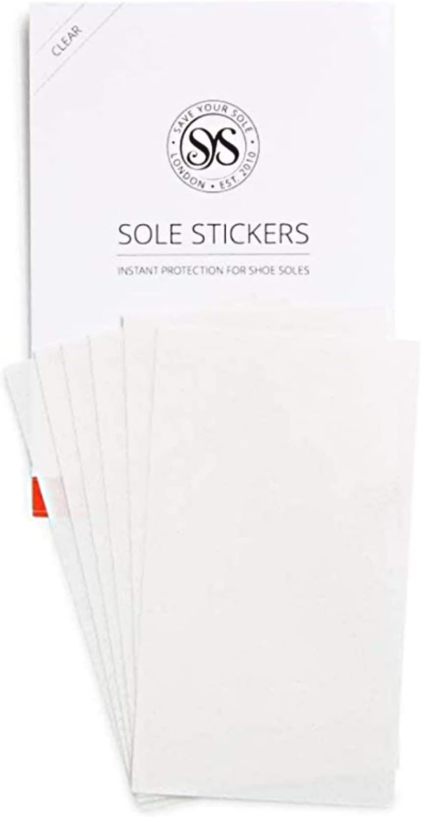 Shoe Sole Protector Stickers, Instant Shoe Sole Protector for Heels for Women, (3 Pairs, Clear)