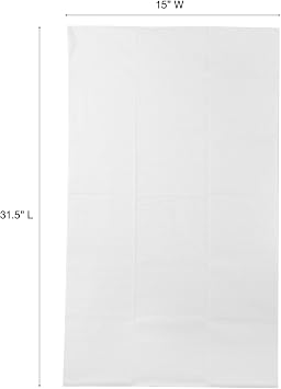 ForPro Premium Disposable Bath Towels, 50ct, 31.5 x 15, White