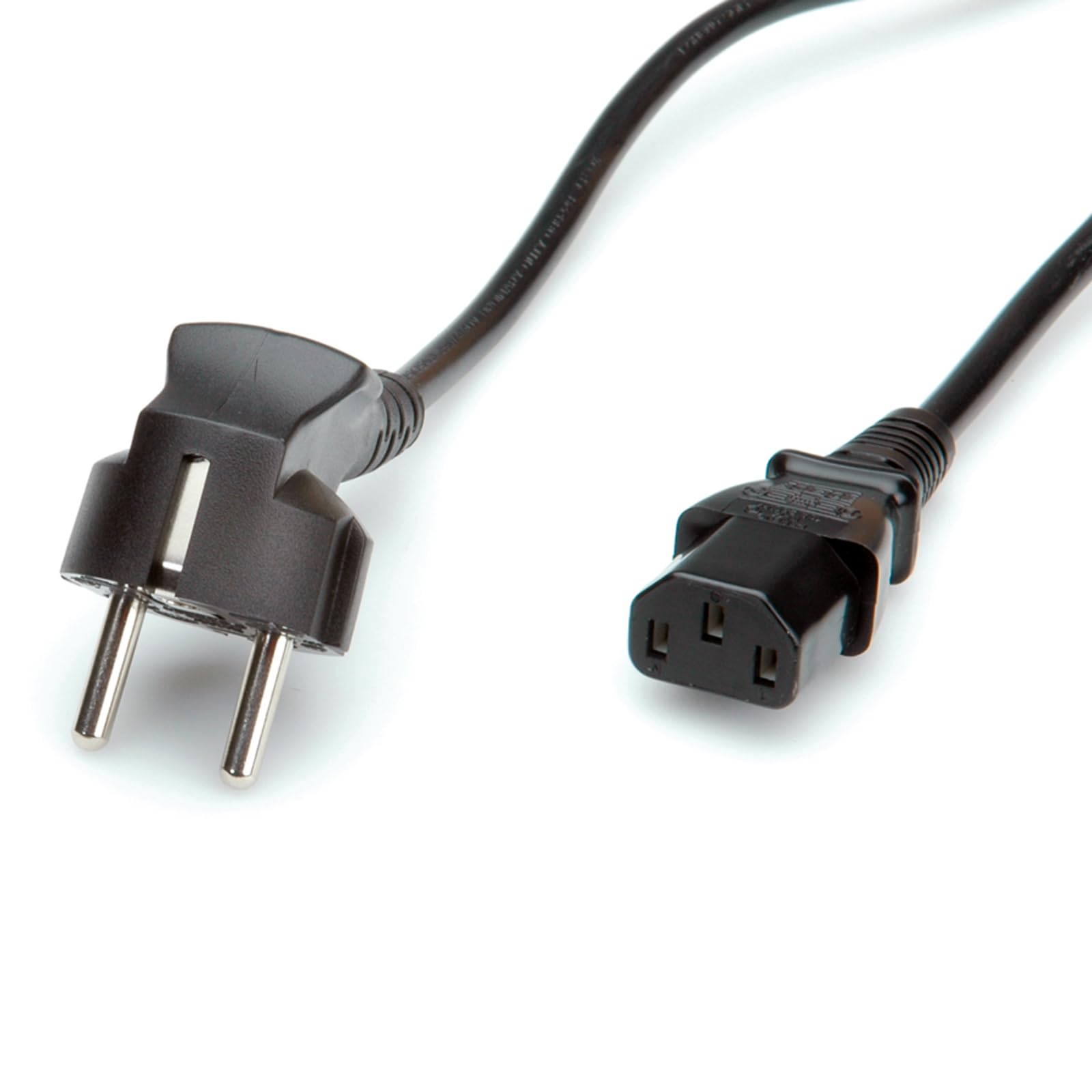 ROLINE Cable de alimentación, Enchufe Recto IEC, Negro, 3 m