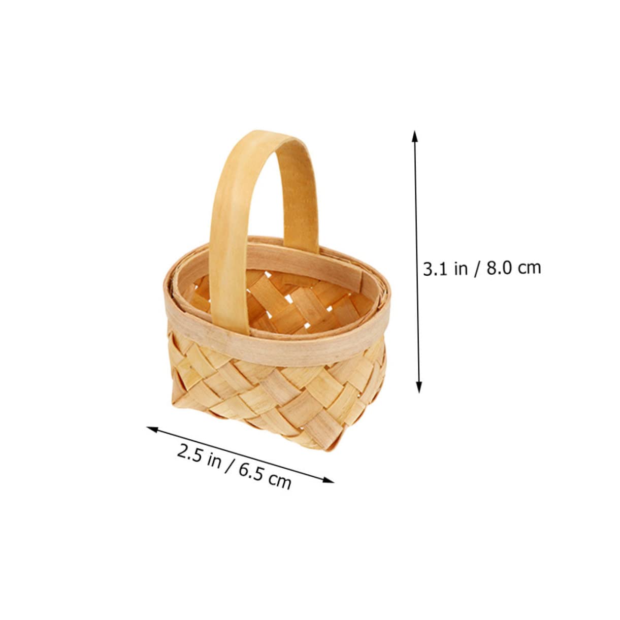 PRETYZOOM 25stücke Woven Candy Holder Mit Griff Für Hochzeiten Feste Und Gastgeschenke Handgefertigte Körbchen Für Süßigkeiten Deko Und Aufbewahrung