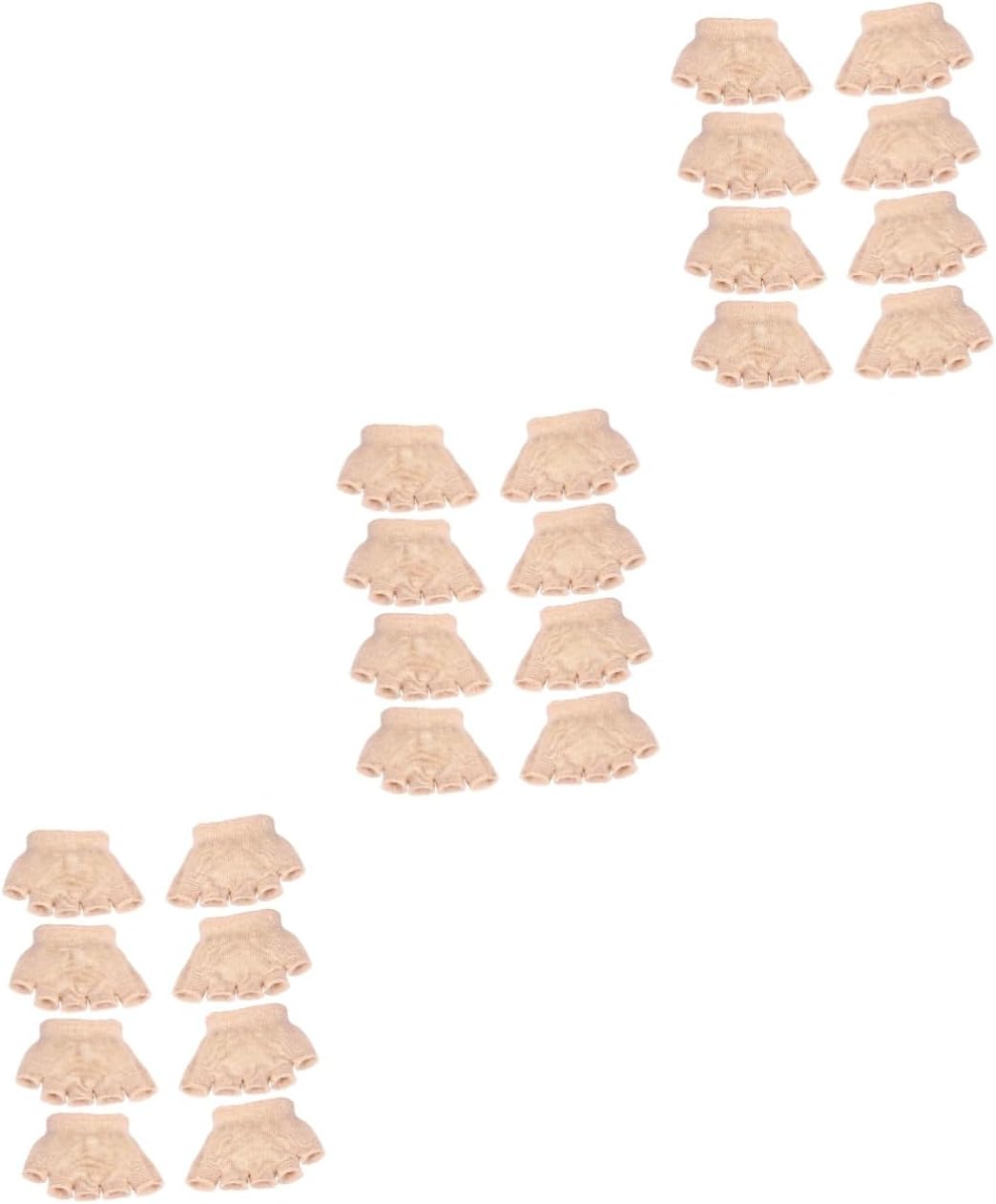 KOMBIUDA 12pairs Women Half Socks Toe Separator Soft Material for Work and Leisure
