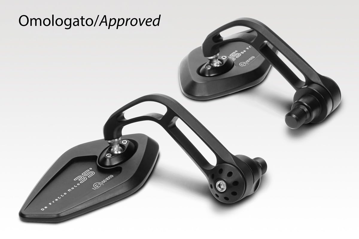 Rétroviseurs Moto Stealth Winglets Pour MT07/MT09/XSR700/XSR900 - Aluminium, Agrandis, Orientables, Anti-éblouissants