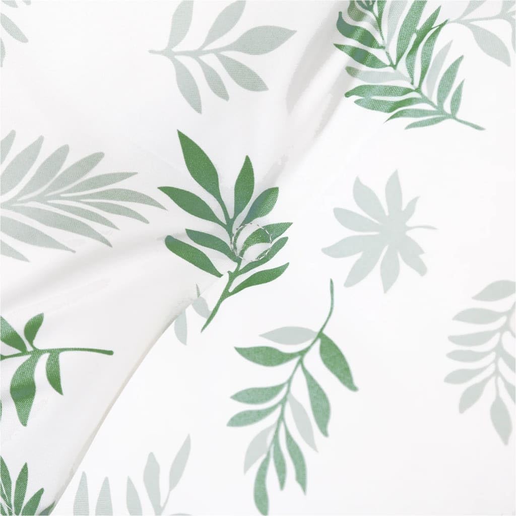 Set di 6 cuscini per sedia da giardino con schienale alto, 120 x 50 x 3 cm, con motivo a foglie, morbidi cuscini in tessuto di poliestere per sedie da giardino con schienale alto, comodi
