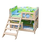 estructura cama alta segunda mano ★ SUMINISTROS DE SALUD Y SEGURIDAD: Con madera de alta calidad, tratamiento de alta temperatura, protección del medio ambiente, sin formaldehído, protege la salud de los animales pequeños. Las mascotas pueden ser más felices y saludables. La familia y las mascotas se llevarán mejor.