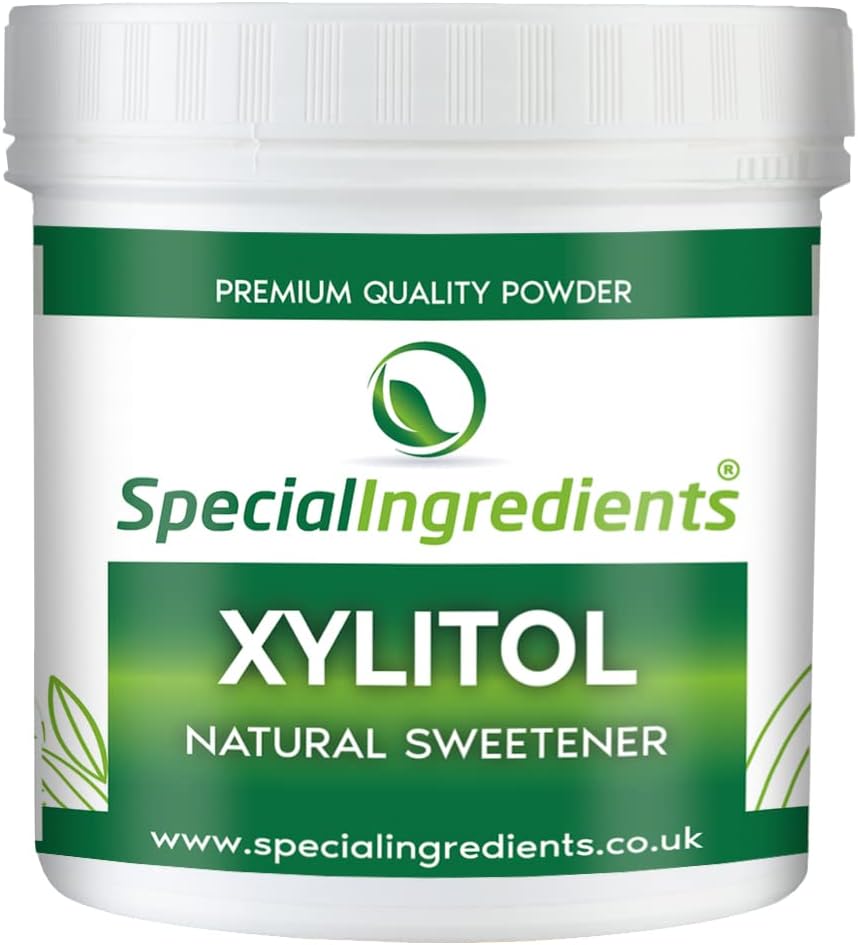 SPECIAL INGREDIENTSXylitol 100g Premium Quality Natural Sweetener Sugar Replacement - Vegan, Non-GMO - Recyclable Container