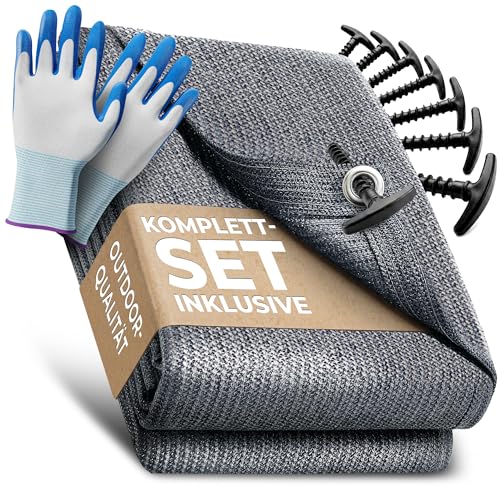 WILDGÅRD® Tapis d'extérieur – Bleu/Gris – différentes Tailles – 300 x 700 cm – Tapis d'auvent pour Camping/Caravane/Camping-Car + Sac de Transport,...