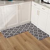 Adeeing 2 Pieces Kitchen Rugs Sets, Rugs for Kitchen Floor Washable, Latex Non-Slip Soft Kitchen Mat...