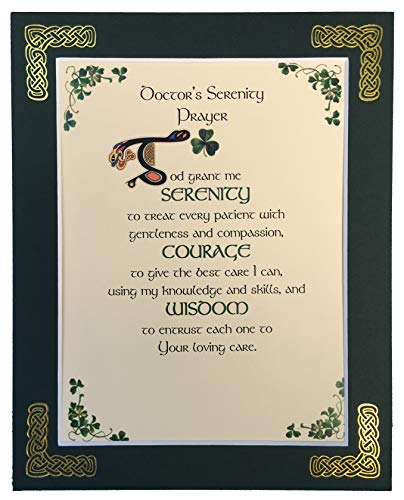 Doctor's Serenity Prayer - 8x10 Blessing with Green Matting