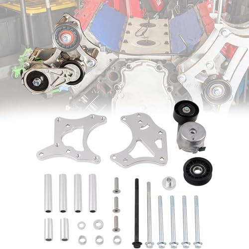 551780-3 Billet Alternator Bracket Compatible with S10 LS Swap LS1 LS3 LSX LQ4 LQ9 4.8L 5.3L 6.0L for 2001-2007 Chevrolet Silverado HD Sierra 1999-2013 GMC Yukon