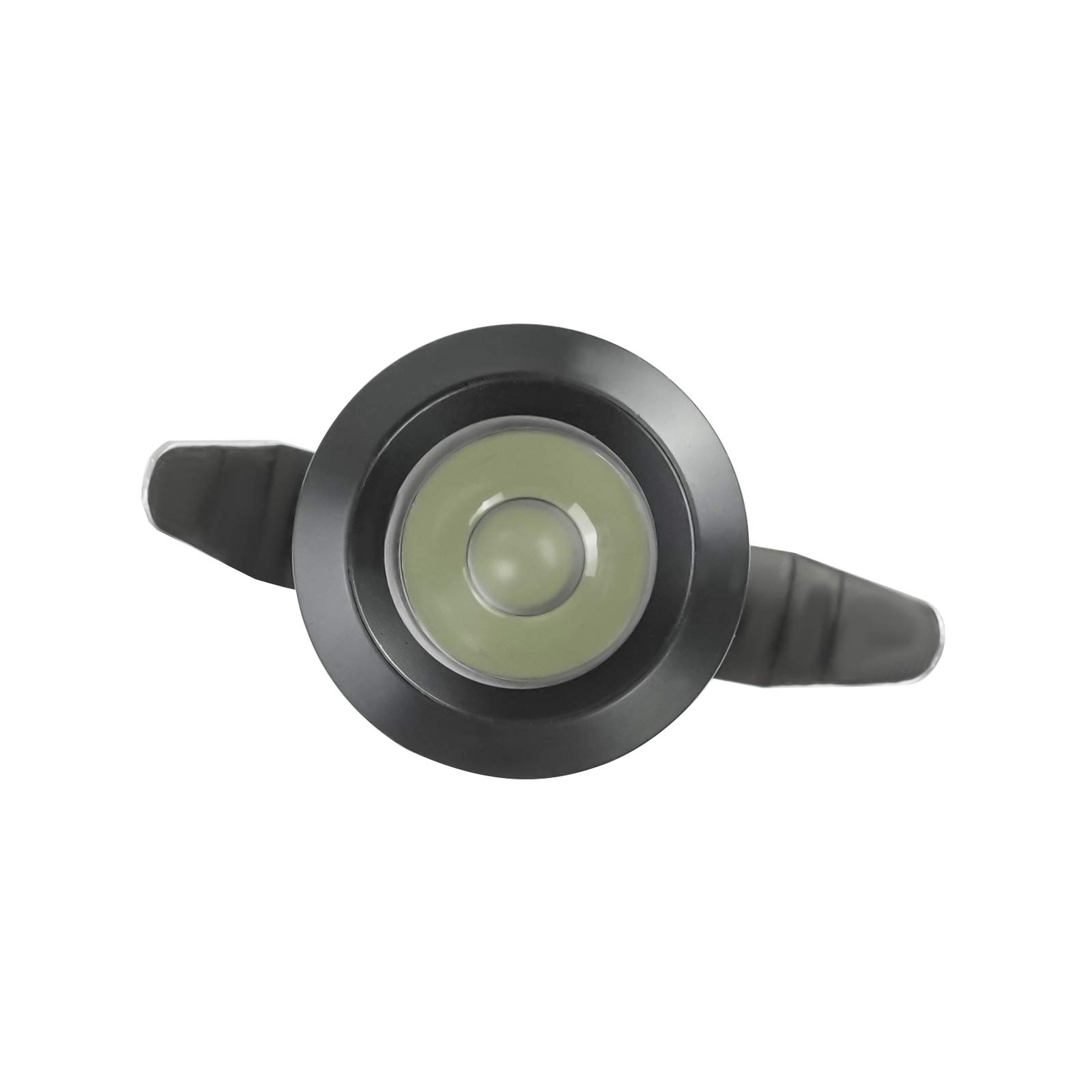 Downlight Led Empotrable, Foco Empotrable LED Mini Downlight de Techo con Transformador para Gabinete de Vino, Gabinete de Joyería, 10PCS, 1W 90-265V AC[Clase energética A++] (Black, Blanco Cálido)