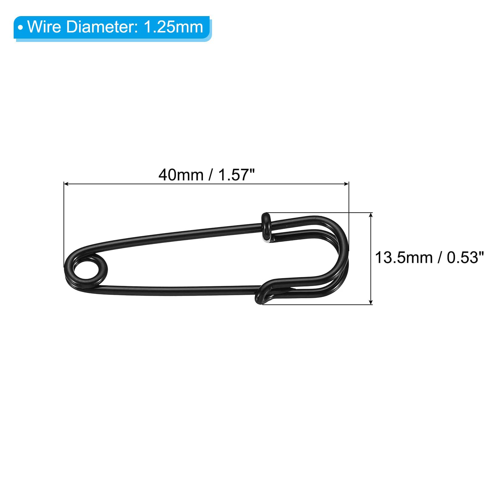 TA-VIGOR 24Pcs Large Safety Pins, 13.5mm Strong Extra Sturdy Bulk Blanket Pin - Image 2
