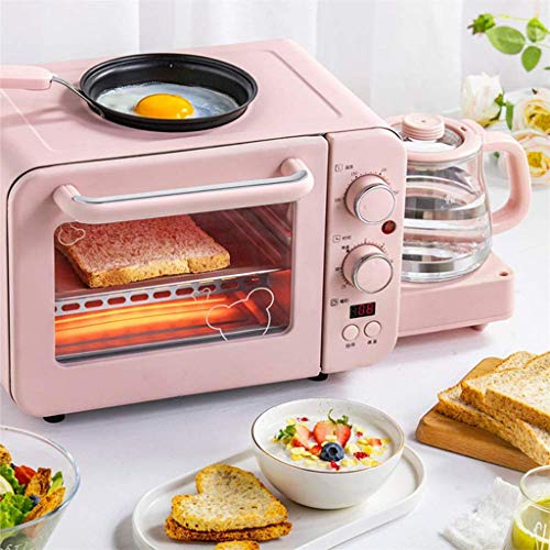 TQMB 3In1frühstücksmaschine Kaffeemaschine Toaster Backofen Eierkocher Mit Eierkocher Edelstahl Kompakter Frühstücksofen… – Bild 3