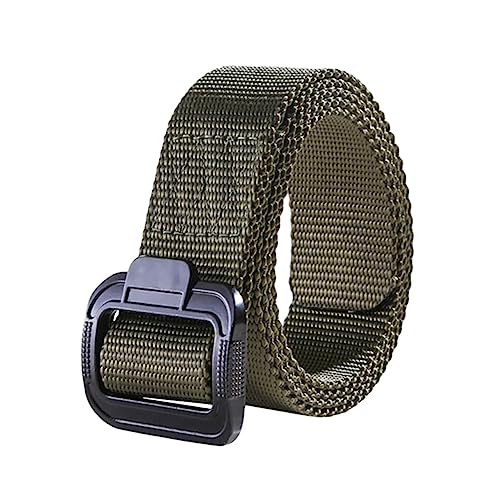 BESPORTBLE Men's Belt Belt Quick-release Buckle Nylon for Field Riding Running (black)