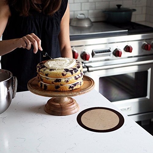 Baker Boutique 8541883541 Silicone Baking Mats, 2-Pack Non-Stick Silicone Baking Sheet Liner, Reusable Heat Resistant Baking Pastry Sheets For Bake Pans/Rolling/Macaron/Cookie thumb #5