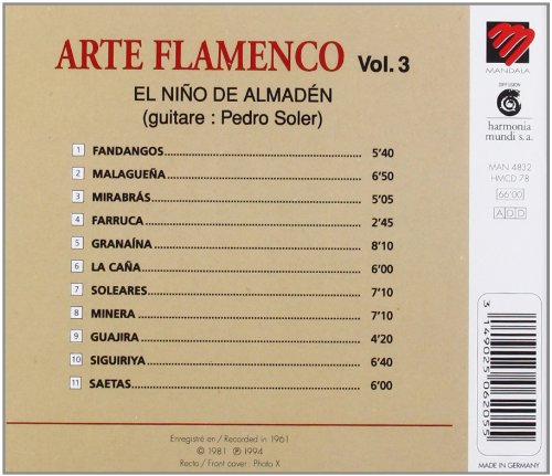 Arte Flamenco Vol.3: El Nino De Alm