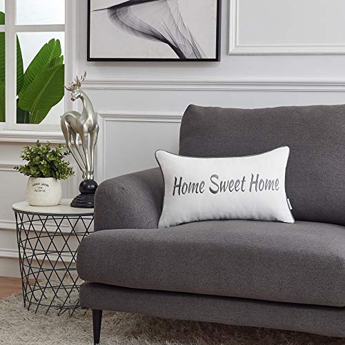 Sunkifover Farmhouse Home Sweet Home Throw Pillow Cover 12X20 Inches, Soft Lumbar Pillow Case Cushion Cover For Bed, Bedroom, Chair, Grey. #TOP4