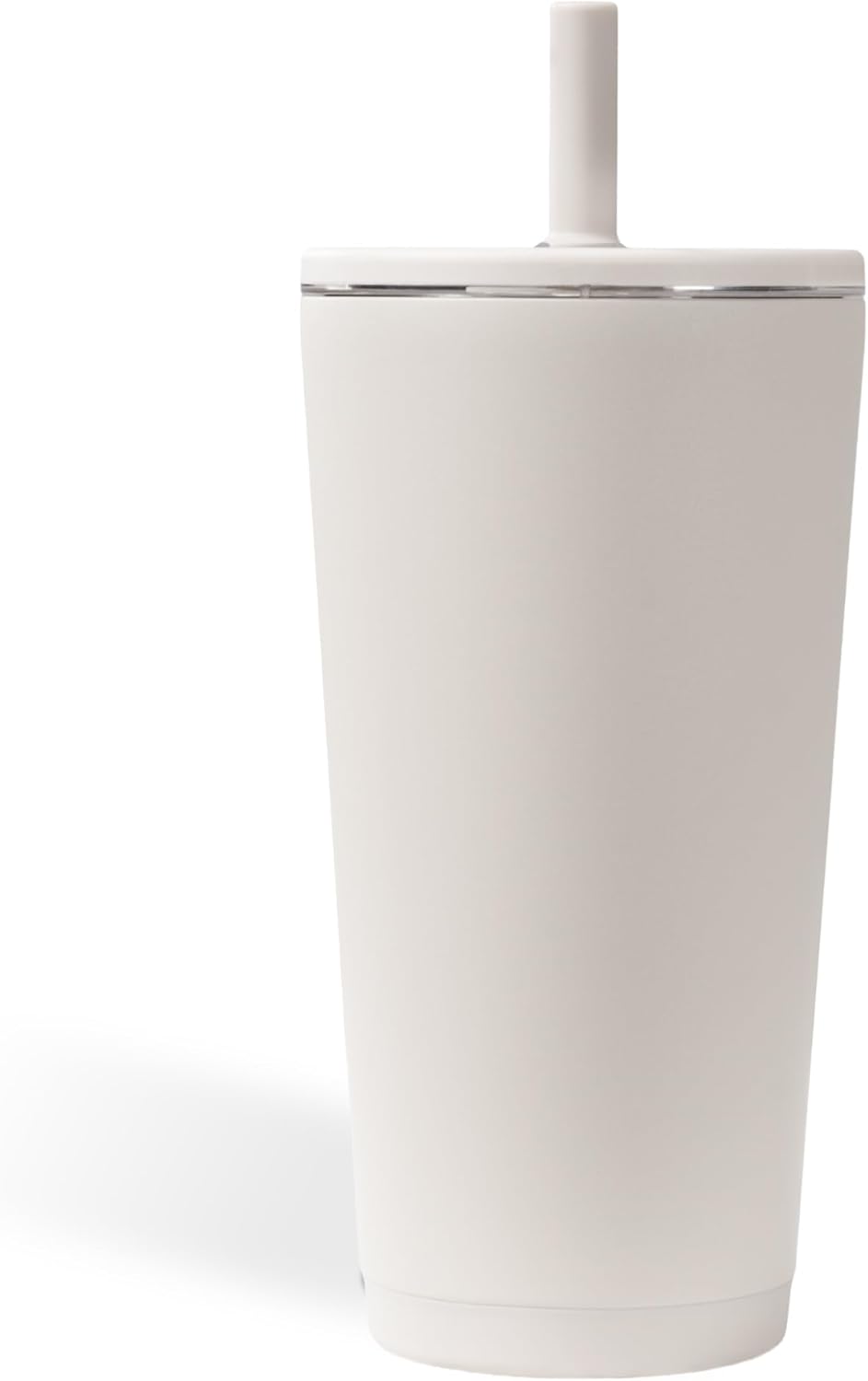 HydroJug Everyday Tumbler 20 oz – Ceramic-Lined Insulated Tumbler with Straw and Soft-Touch Lid, Cup Holder Friendly, Double-Wall Vacuum Insulation, Reusable Travel Cup – Linen