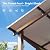 LAUSAINT HOME 12x6 ft Hardtop Grill Gazebo, Outdoor Sloping PC Roof BBQ Patio Metal Gazebo with Shelves and Hooks, Heavy Duty Barbecue Canopy Pergola for Backyard, Garden, Patio, Brown Shade