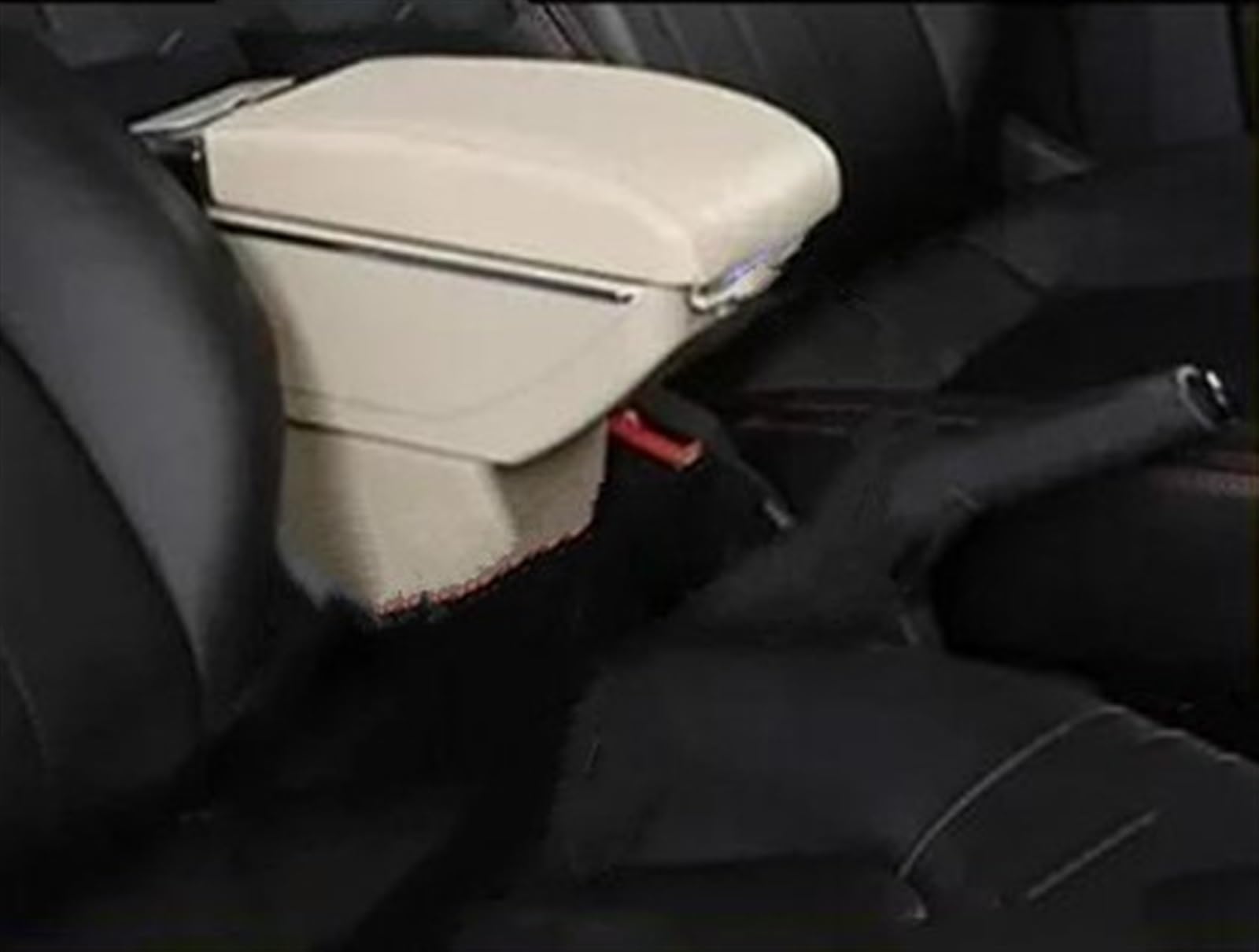 NOHEEU Center Console Armrest Storage Box Car Interior Parts Modification Accessories For Virtus For Polo 2019-2023(C Beige 7USB)