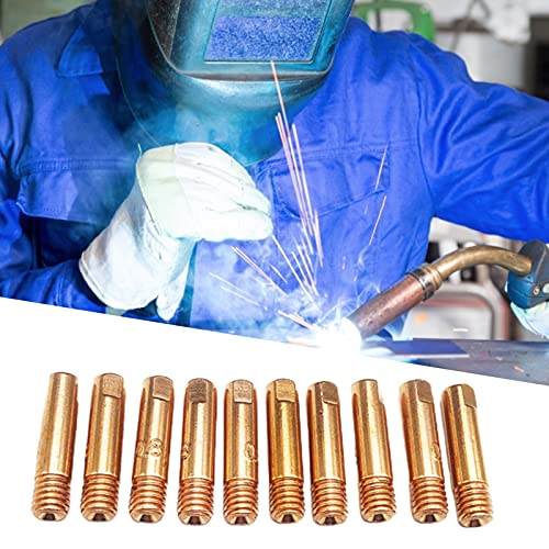 Qiguch66 Welding Torch Accessories Kit Corrosion Resistant Good Thermal Conductivity Red Copper Welding Machine Nozzle Contact Tips Set thumb #3