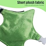 Ferret Harness and Leash Set, Adjustable Guinea Pig Chest Harness with Lead & Bell Short Plush Small Pet Vest for Squirrels Rabbits - Image 3