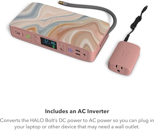 Miniatura 4 de HALO Bolt Air +, arrancador portátil para vehículo con compresor de aire, banco de energía con pantalla digital que carga múltiples dispositivos,