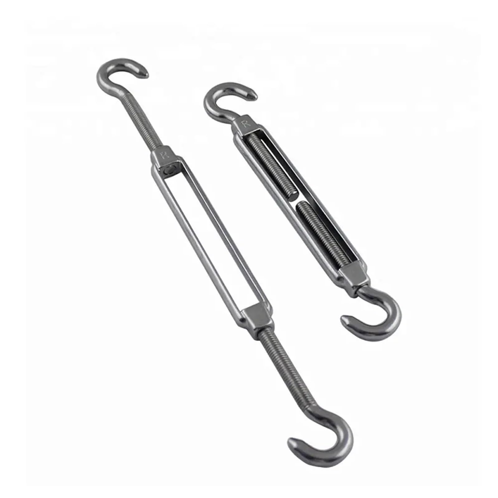Tensor de alambre de Tensor, 2 Pezzi Gancio e Gancio in Acciaio Inossidabile 304 Argento M5 M6 M8 tenditore tenditore Regolabile for Fune Metallica(M8)