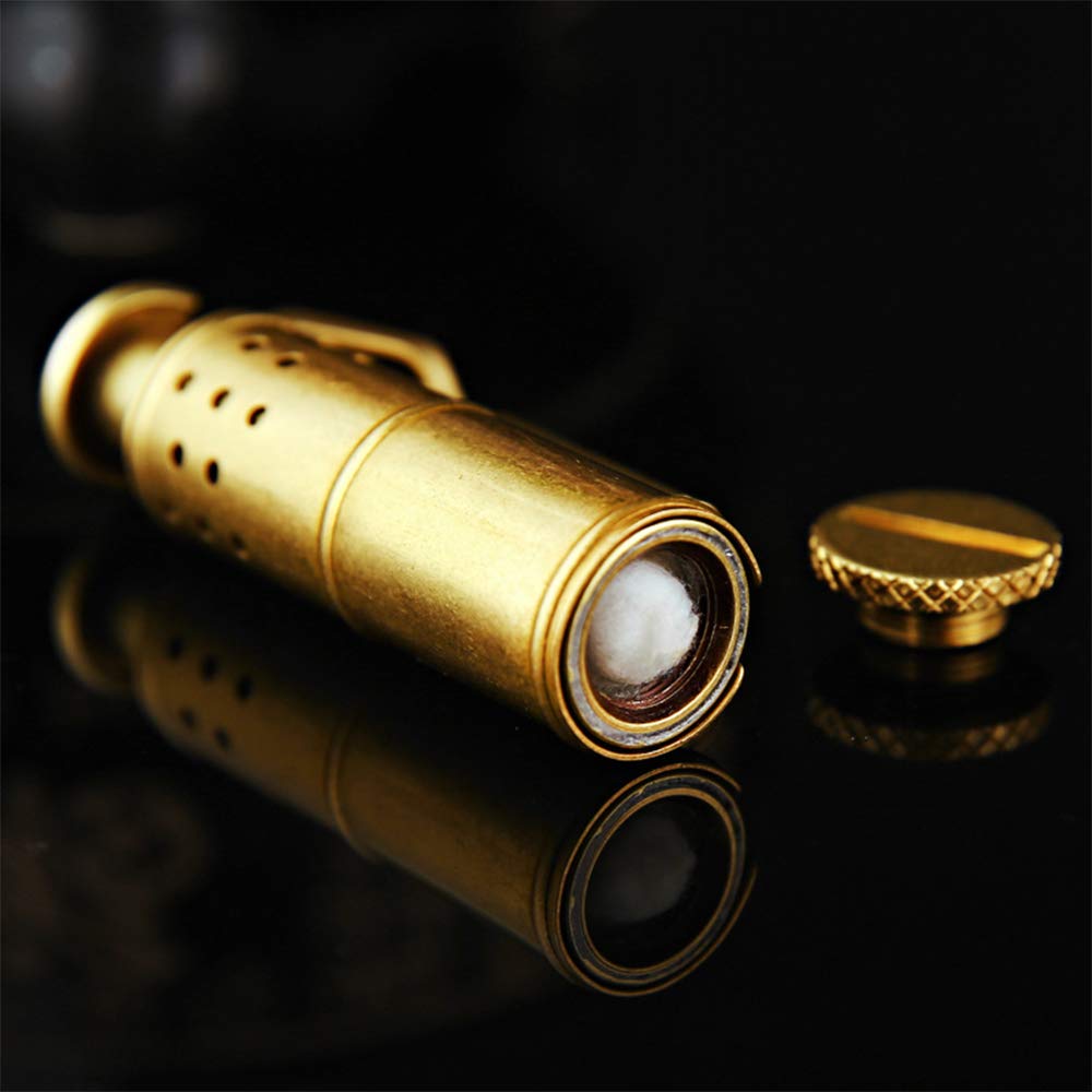 Briquet à Cigare Honest – Métal Laiton, Kérosène, Coupe-vent, Style Créatif