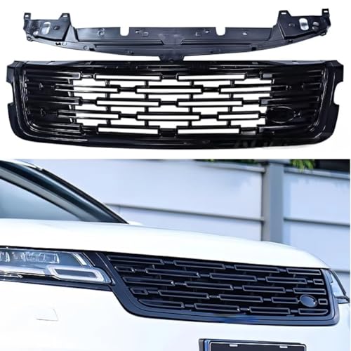 Parrilla de parachoques delantero para coche, parrilla de carreras, kit de cuerpo de parrilla delantera para accesorios de coche Vela 2017-2024 (2024 negro)