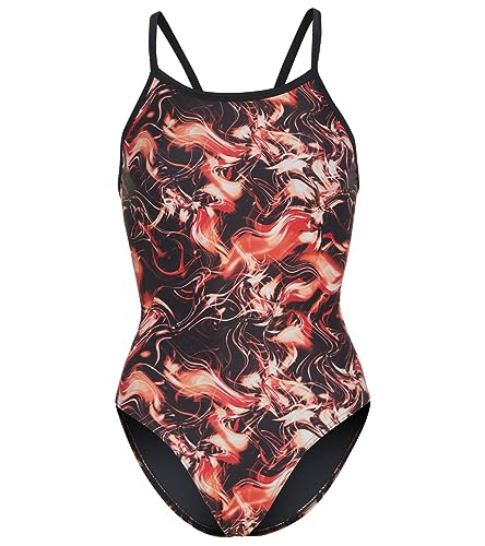 Breeze Thin Strap One Piece Swimsuit Youth – Girls’ Athletic Training Bathing Suit, UPF 50+ Sun Protection, Fully Lined