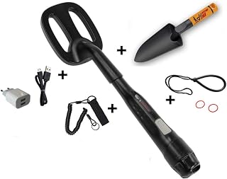 Scuba Tector - Detector de metales subacuático, color negro, 200 pies, impermeable, agua salada, río, caza de tesoros, alta sensibilidad, fácil de usar, recargable por USB (negro)
