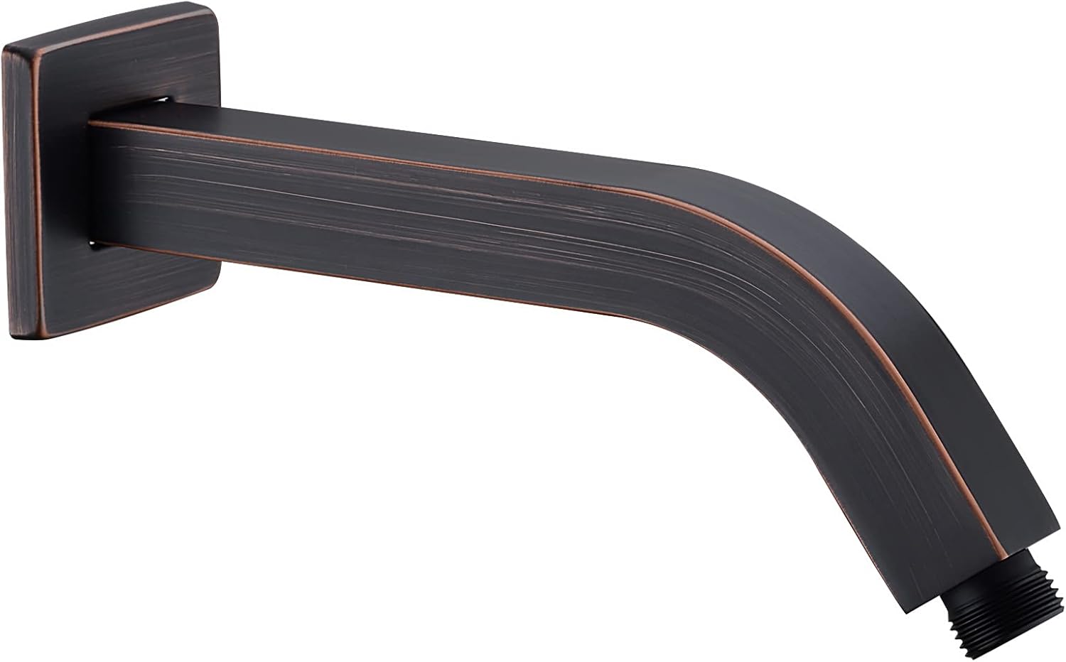 TRUSTMI Angled Shower Arm with Flange Wall Mount 8 Inch Square Shape