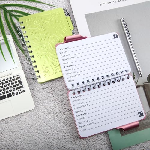 Carnet de mots de passe pour informations de sécurité à spirale mandala