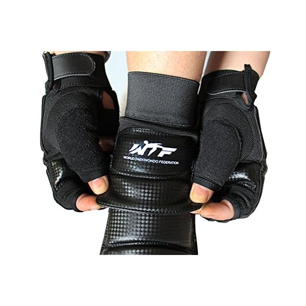 Kagogo-Taekwondo-Training-Boxing-Foot-Protector-Gear-Martial-Arts-Fight-Boxing-Punch-Bag-Sparring-MMA-UFC-Thi-for-Men-Women-Kids-Children Kagogo Taekwondo Training Boxing Foot Protector Gear Martial Arts Fight Boxing Punch Bag Sparring MMA UFC Thi for Men Women Kids Children (Black, X-Small)