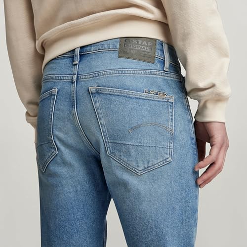 G-STAR Raw - Mens 3301 Slim Jeans, Color Sun Faded Waterside, Size: 27W x 32L3